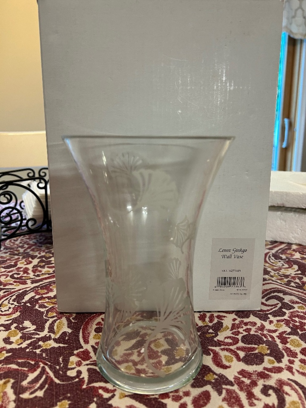 Lenox Ginkgo wall vase